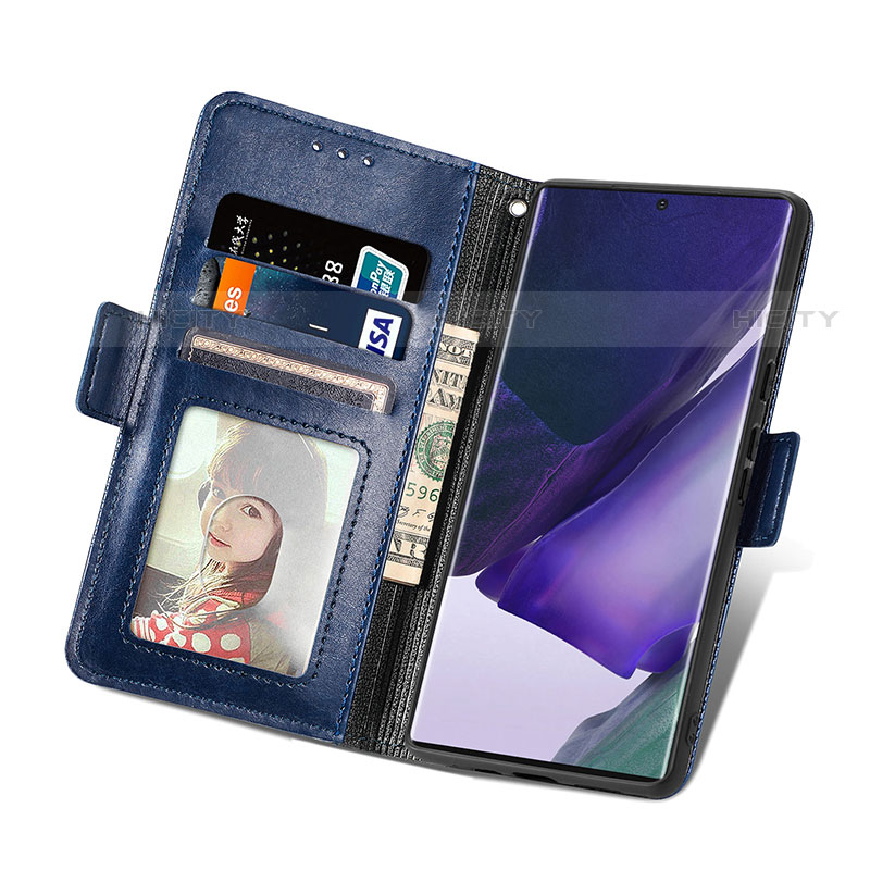 Custodia Portafoglio In Pelle Cover con Supporto S03D per Samsung Galaxy S22 Ultra 5G