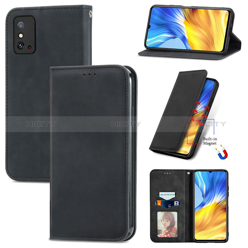 Custodia Portafoglio In Pelle Cover con Supporto S04D per Huawei Honor X10 Max 5G