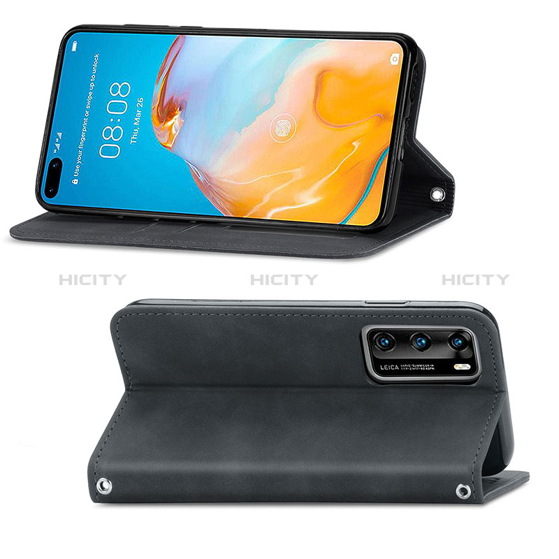 Custodia Portafoglio In Pelle Cover con Supporto S04D per Huawei P40