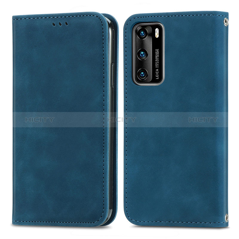 Custodia Portafoglio In Pelle Cover con Supporto S04D per Huawei P40