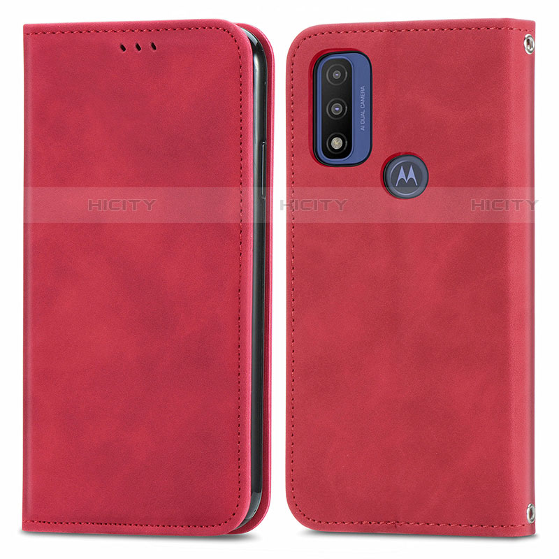 Custodia Portafoglio In Pelle Cover con Supporto S04D per Motorola Moto G Pure