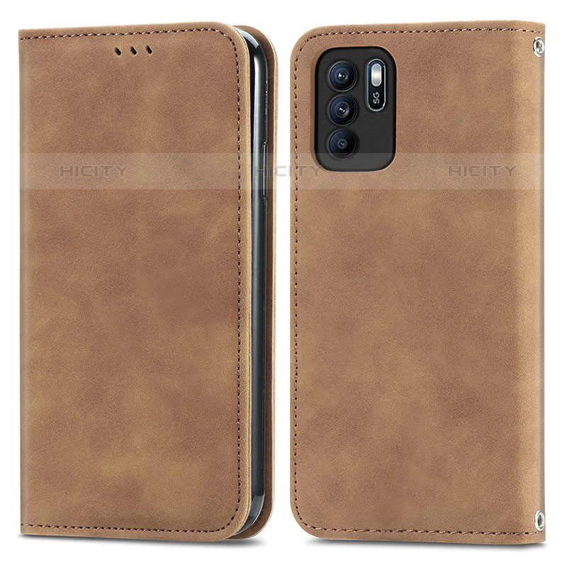 Custodia Portafoglio In Pelle Cover con Supporto S04D per Oppo Reno6 Z 5G