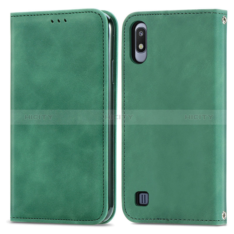 Custodia Portafoglio In Pelle Cover con Supporto S04D per Samsung Galaxy A10