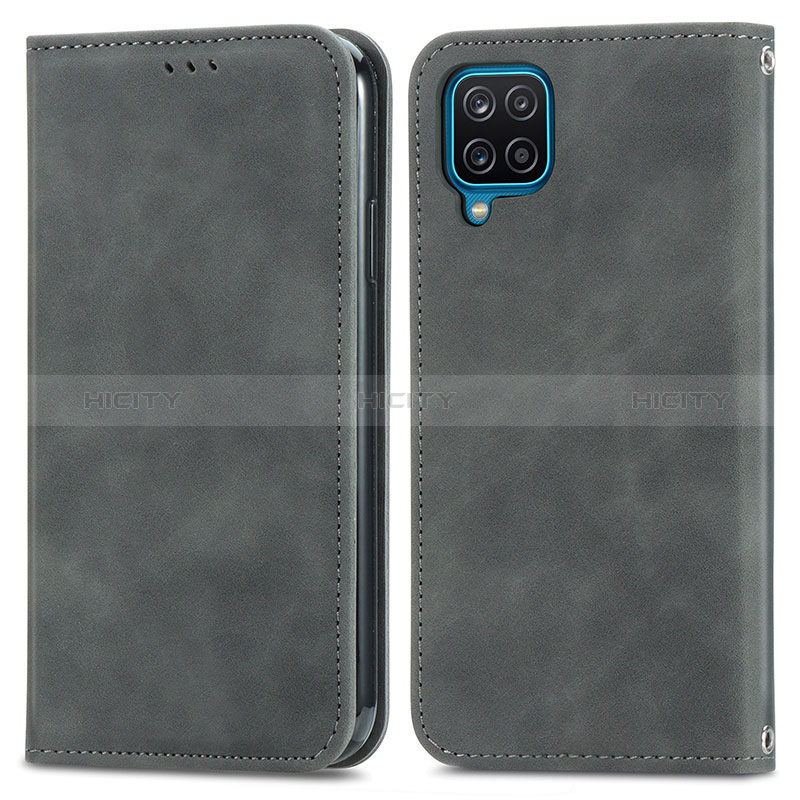 Custodia Portafoglio In Pelle Cover con Supporto S04D per Samsung Galaxy A12 Nacho