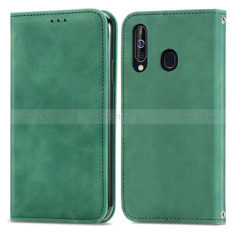 Custodia Portafoglio In Pelle Cover con Supporto S04D per Samsung Galaxy A60