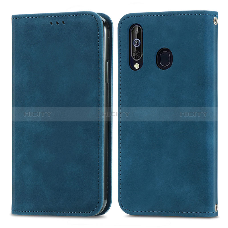 Custodia Portafoglio In Pelle Cover con Supporto S04D per Samsung Galaxy A60