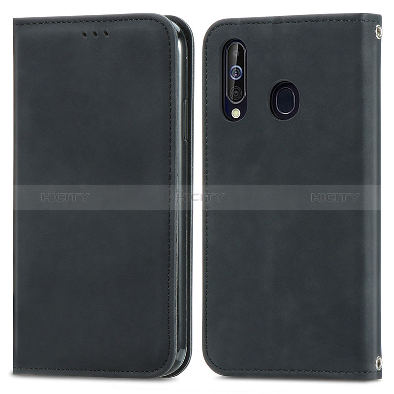 Custodia Portafoglio In Pelle Cover con Supporto S04D per Samsung Galaxy A60