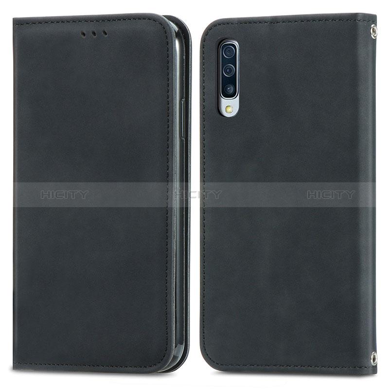 Custodia Portafoglio In Pelle Cover con Supporto S04D per Samsung Galaxy A70