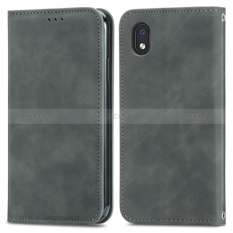 Custodia Portafoglio In Pelle Cover con Supporto S04D per Samsung Galaxy M01 Core