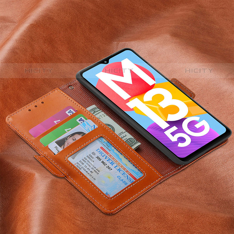 Custodia Portafoglio In Pelle Cover con Supporto S04D per Samsung Galaxy M13 5G