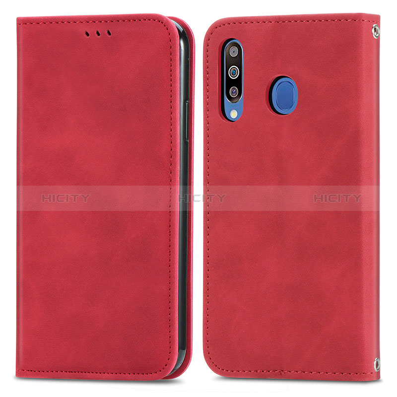 Custodia Portafoglio In Pelle Cover con Supporto S04D per Samsung Galaxy M30