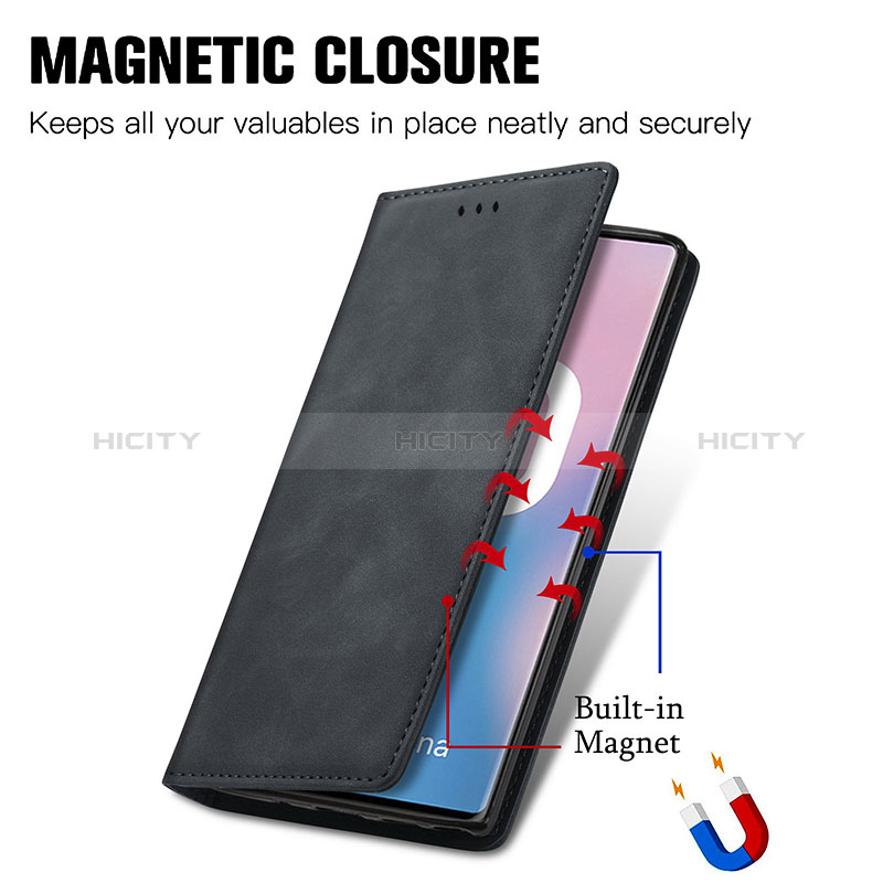 Custodia Portafoglio In Pelle Cover con Supporto S04D per Samsung Galaxy Note 10 5G