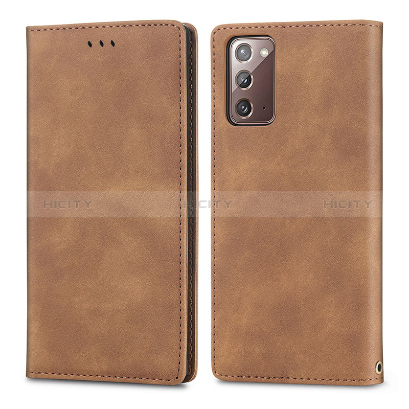 Custodia Portafoglio In Pelle Cover con Supporto S04D per Samsung Galaxy Note 20 5G
