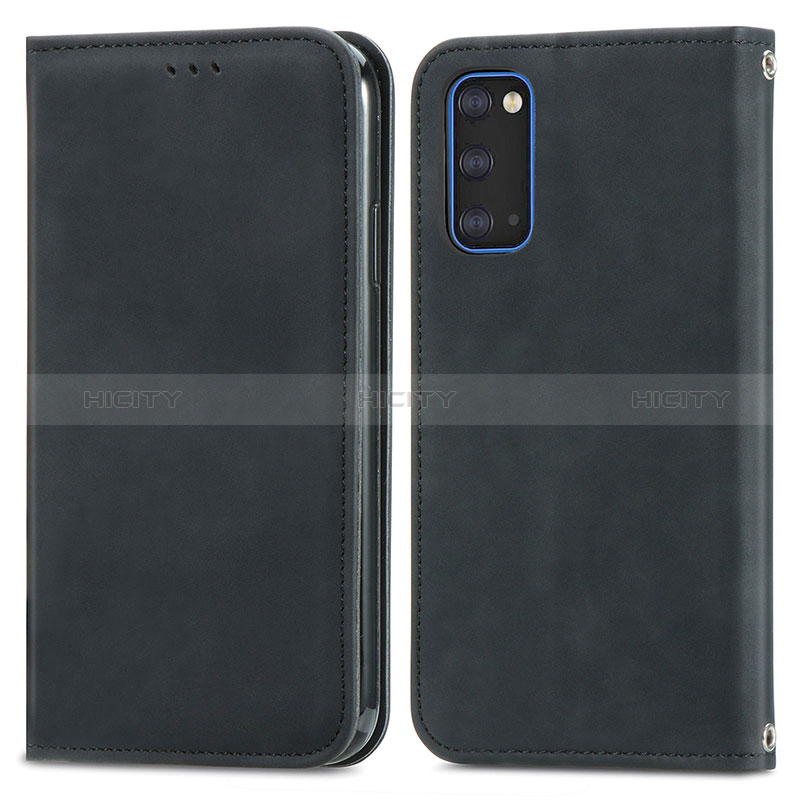 Custodia Portafoglio In Pelle Cover con Supporto S04D per Samsung Galaxy S20 5G Nero