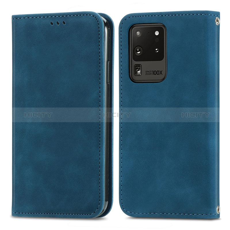 Custodia Portafoglio In Pelle Cover con Supporto S04D per Samsung Galaxy S20 Ultra