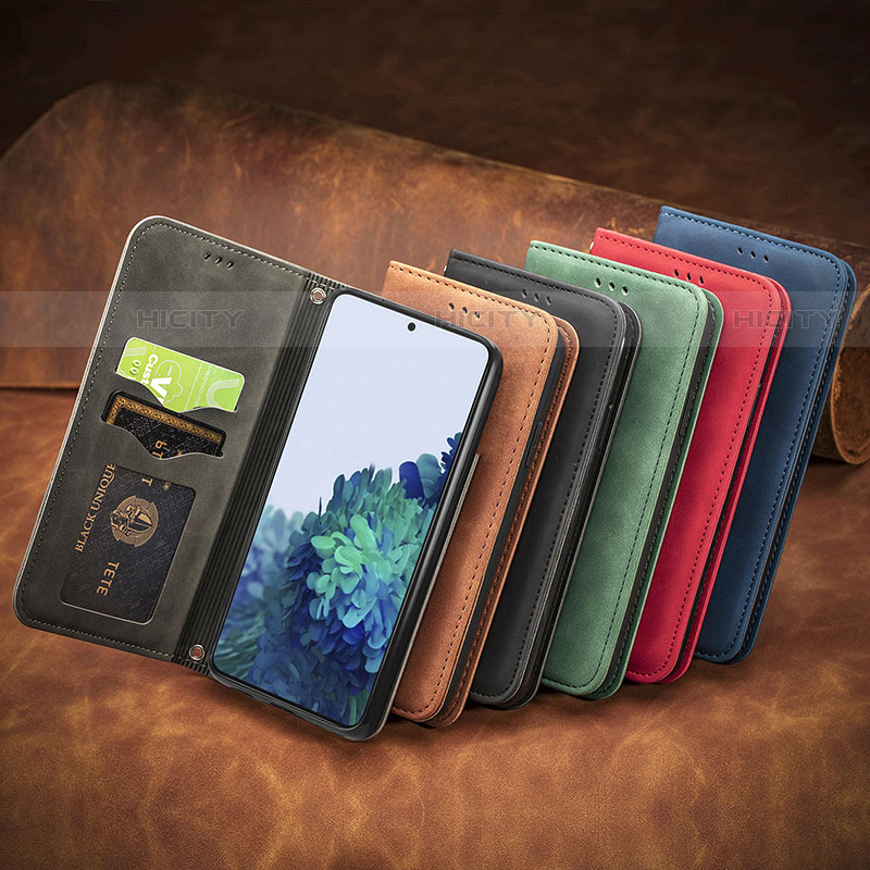 Custodia Portafoglio In Pelle Cover con Supporto S04D per Samsung Galaxy S22 5G