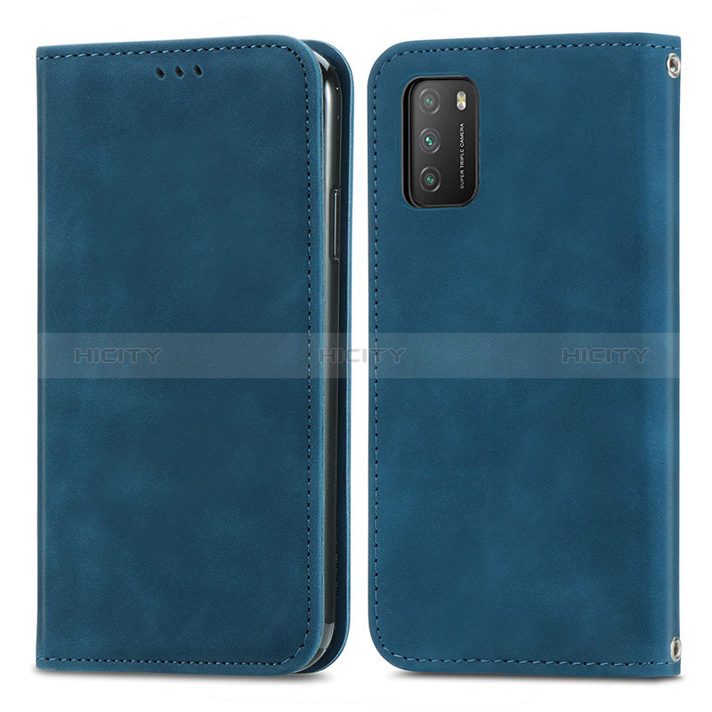 Custodia Portafoglio In Pelle Cover con Supporto S04D per Xiaomi Poco M3