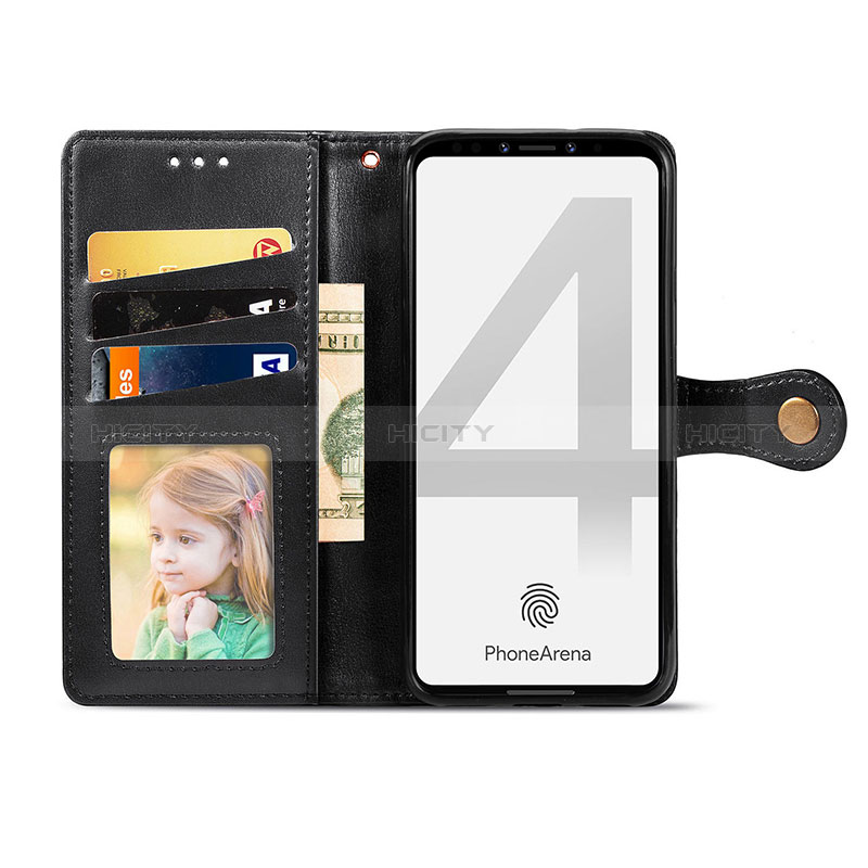 Custodia Portafoglio In Pelle Cover con Supporto S05D per Google Pixel 4