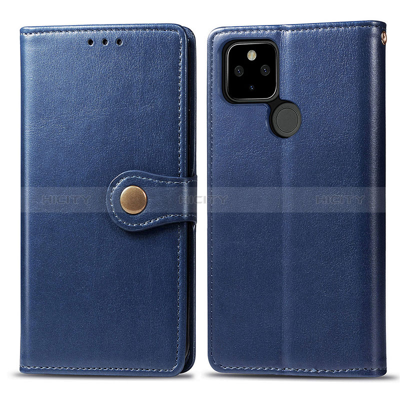 Custodia Portafoglio In Pelle Cover con Supporto S05D per Google Pixel 5