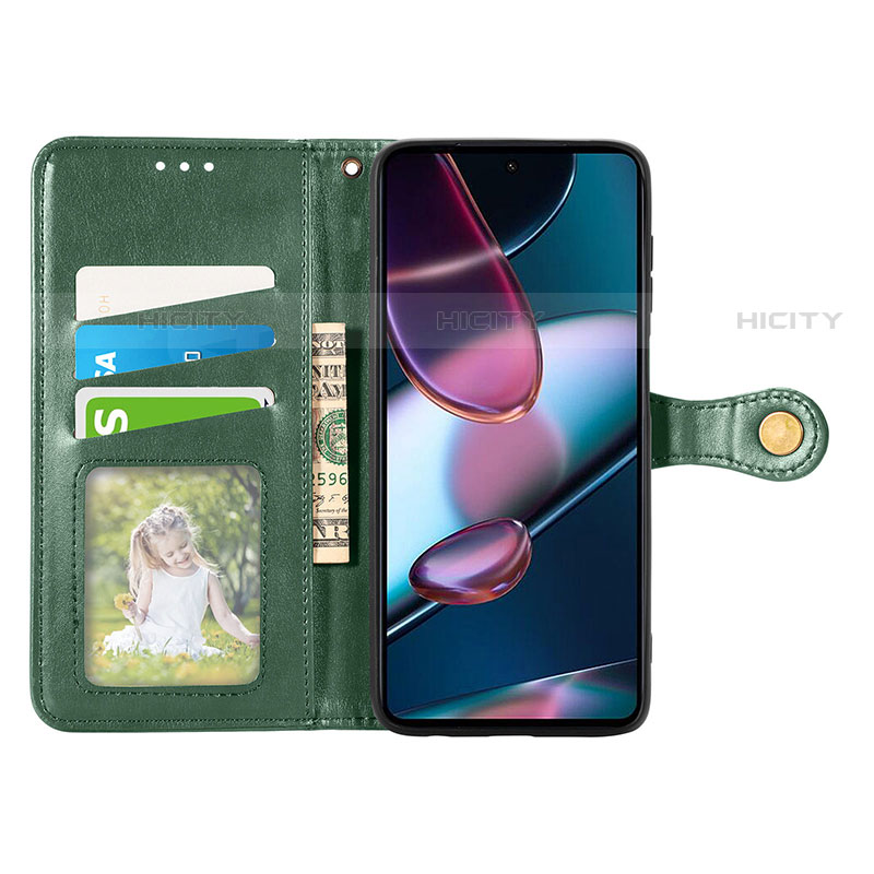 Custodia Portafoglio In Pelle Cover con Supporto S05D per Motorola Moto Edge X30 5G