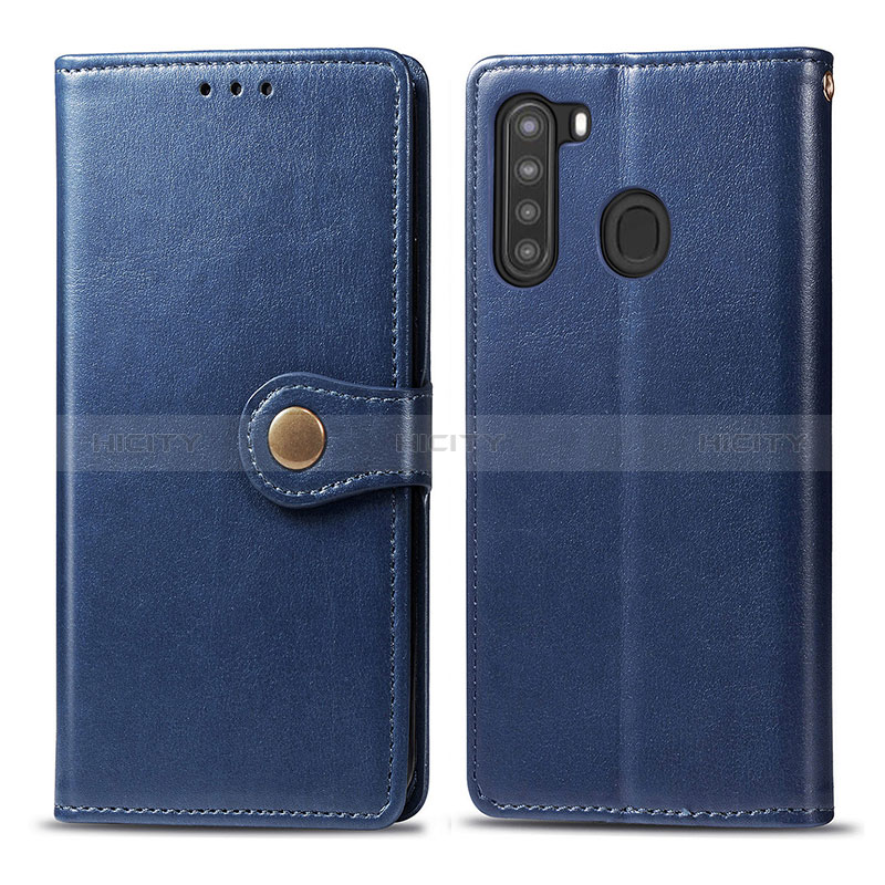 Custodia Portafoglio In Pelle Cover con Supporto S05D per Samsung Galaxy A21