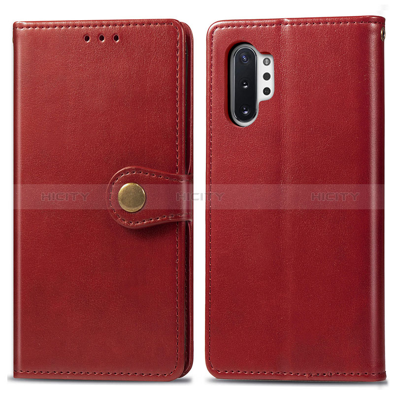 Custodia Portafoglio In Pelle Cover con Supporto S05D per Samsung Galaxy Note 10 Plus 5G