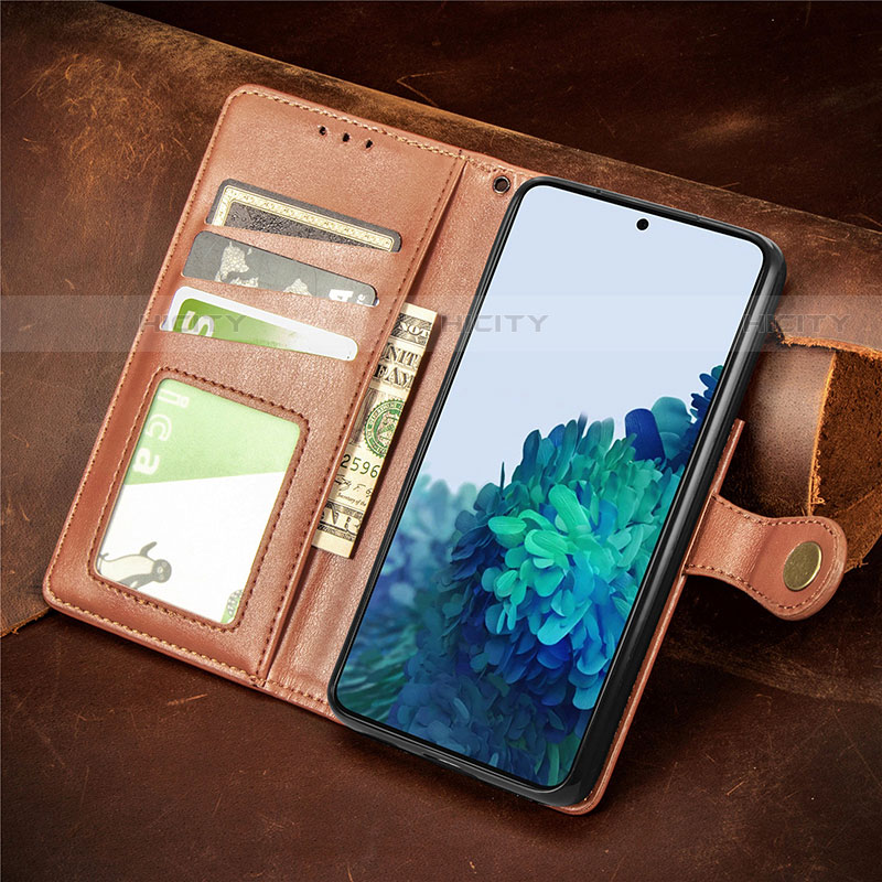 Custodia Portafoglio In Pelle Cover con Supporto S05D per Samsung Galaxy S21 Plus 5G