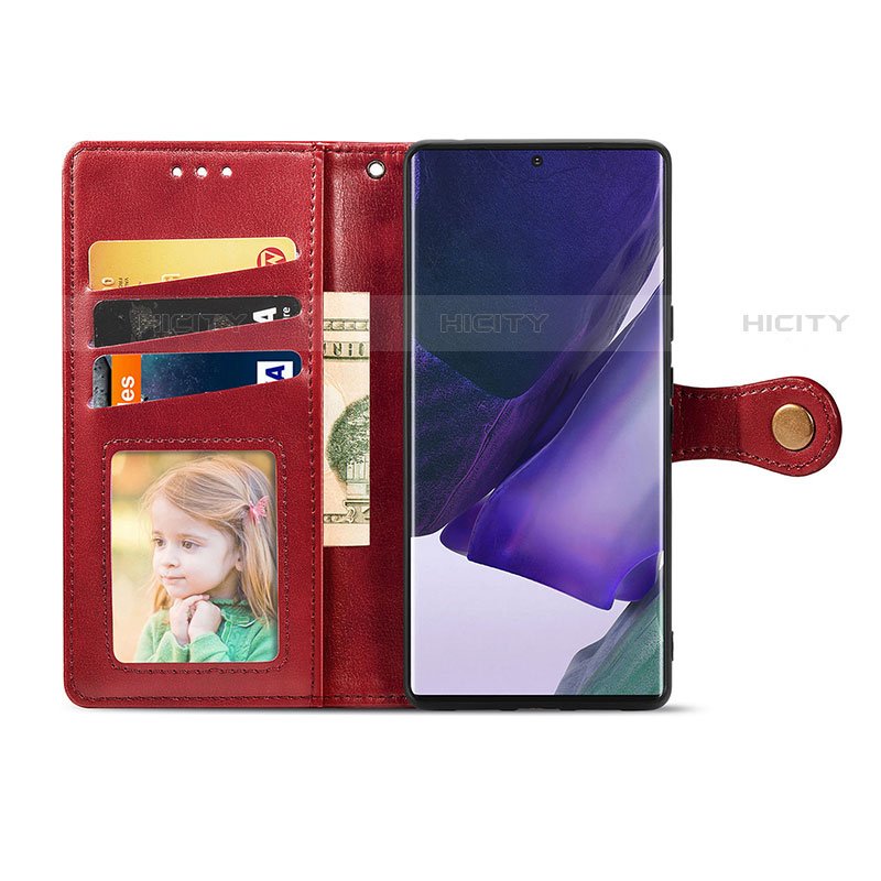 Custodia Portafoglio In Pelle Cover con Supporto S05D per Samsung Galaxy S21 Ultra 5G
