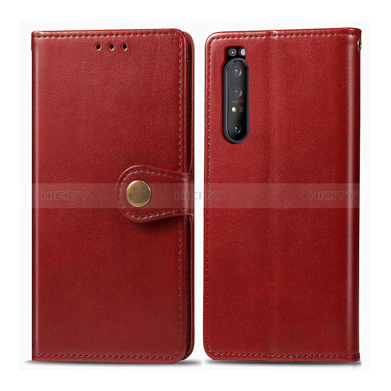 Custodia Portafoglio In Pelle Cover con Supporto S05D per Sony Xperia 1 II