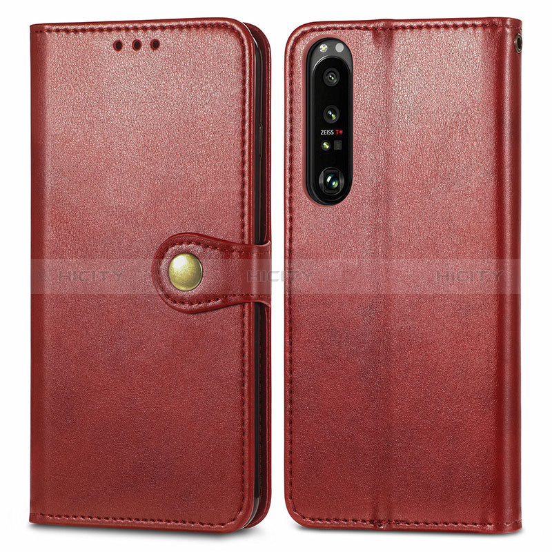 Custodia Portafoglio In Pelle Cover con Supporto S05D per Sony Xperia 1 III