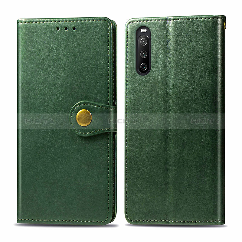 Custodia Portafoglio In Pelle Cover con Supporto S05D per Sony Xperia 10 III Lite