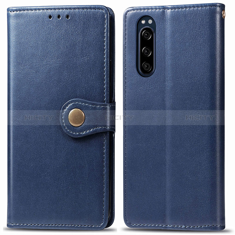 Custodia Portafoglio In Pelle Cover con Supporto S05D per Sony Xperia 5