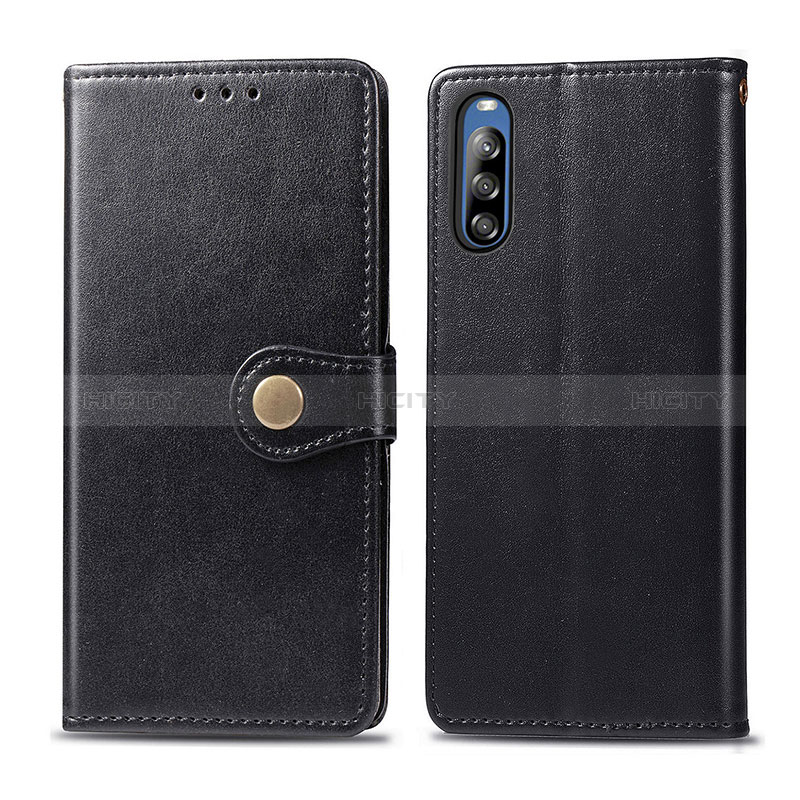 Custodia Portafoglio In Pelle Cover con Supporto S05D per Sony Xperia L4 Nero