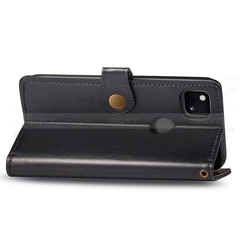 Custodia Portafoglio In Pelle Cover con Supporto S06D per Google Pixel 4a