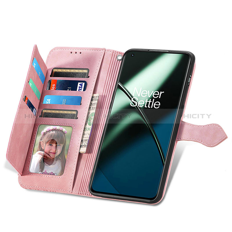 Custodia Portafoglio In Pelle Cover con Supporto S06D per OnePlus 11 5G