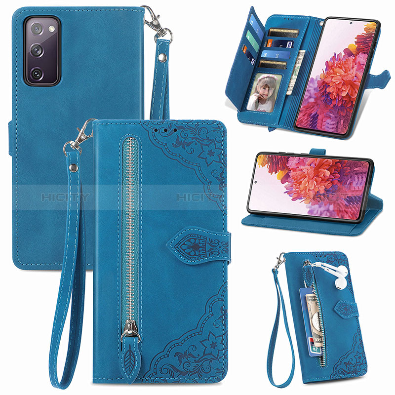 Custodia Portafoglio In Pelle Cover con Supporto S06D per Samsung Galaxy S20 Lite 5G