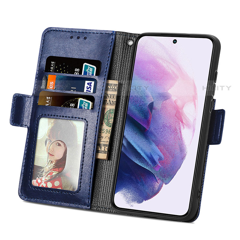 Custodia Portafoglio In Pelle Cover con Supporto S06D per Samsung Galaxy S21 5G