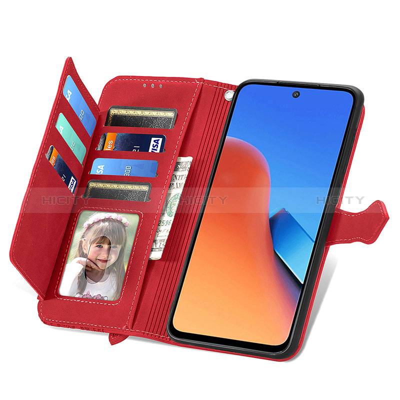 Custodia Portafoglio In Pelle Cover con Supporto S06D per Xiaomi Redmi 12 4G
