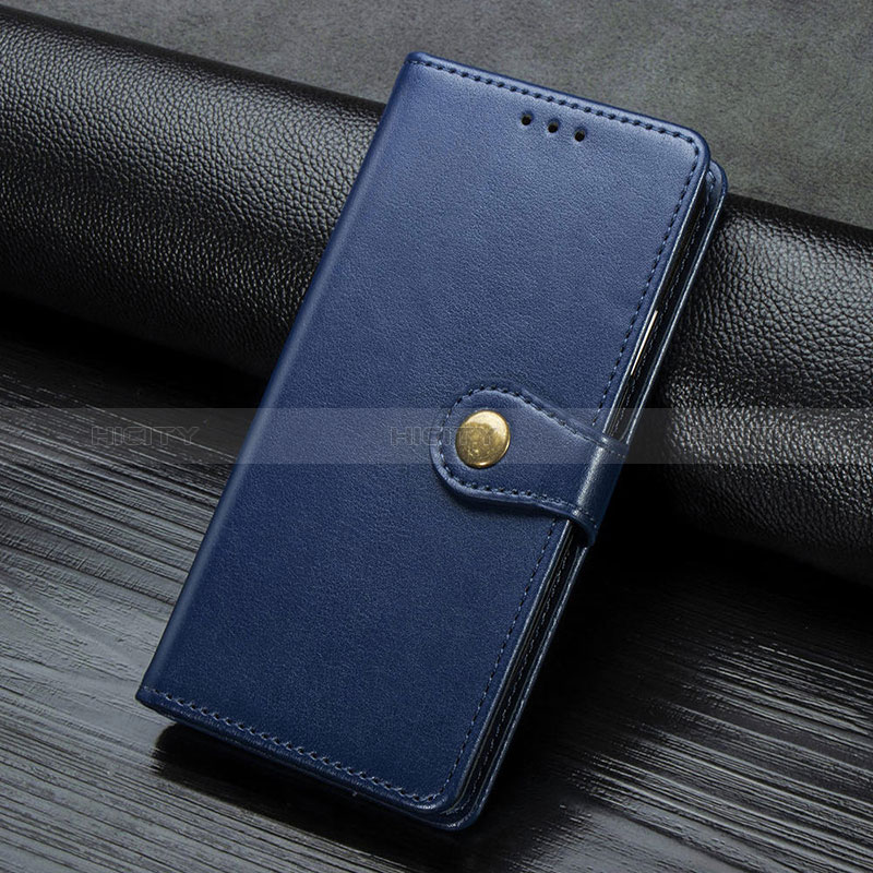 Custodia Portafoglio In Pelle Cover con Supporto S07D per Google Pixel 4 Blu