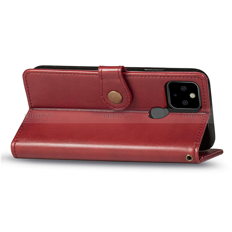 Custodia Portafoglio In Pelle Cover con Supporto S07D per Google Pixel 4a 5G