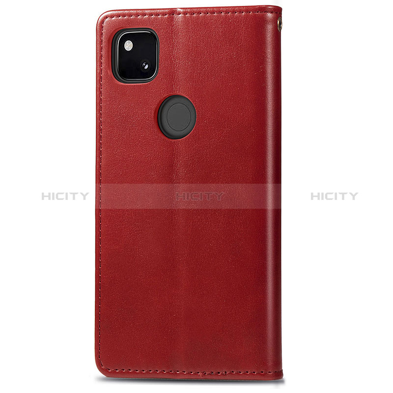 Custodia Portafoglio In Pelle Cover con Supporto S07D per Google Pixel 4a