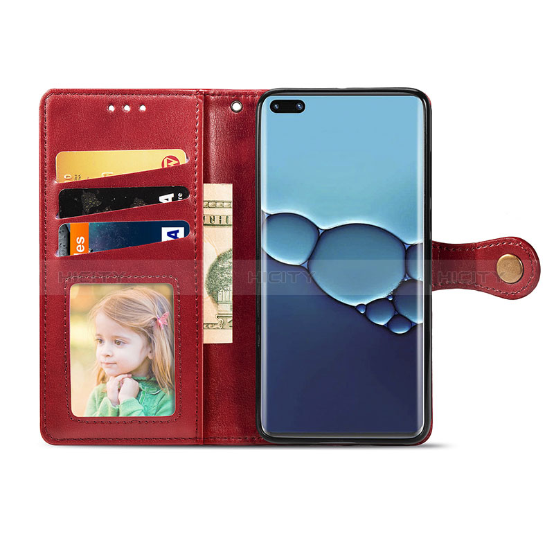 Custodia Portafoglio In Pelle Cover con Supporto S07D per Huawei P40 Pro