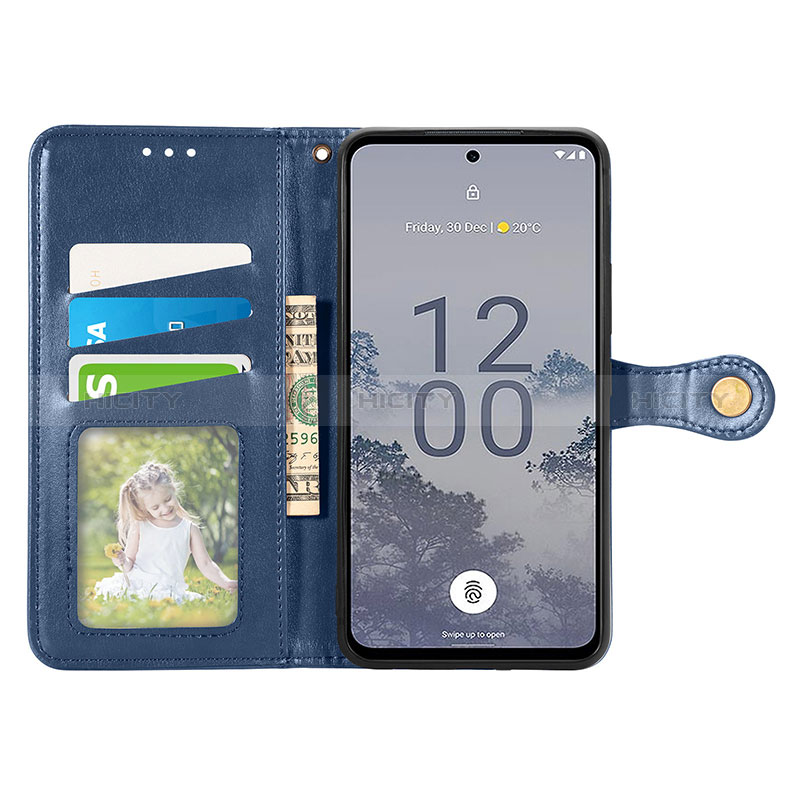 Custodia Portafoglio In Pelle Cover con Supporto S07D per Nokia X30 5G