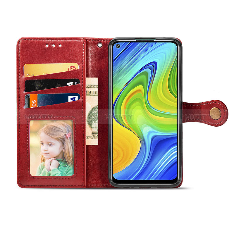 Custodia Portafoglio In Pelle Cover con Supporto S07D per Xiaomi Redmi Note 9