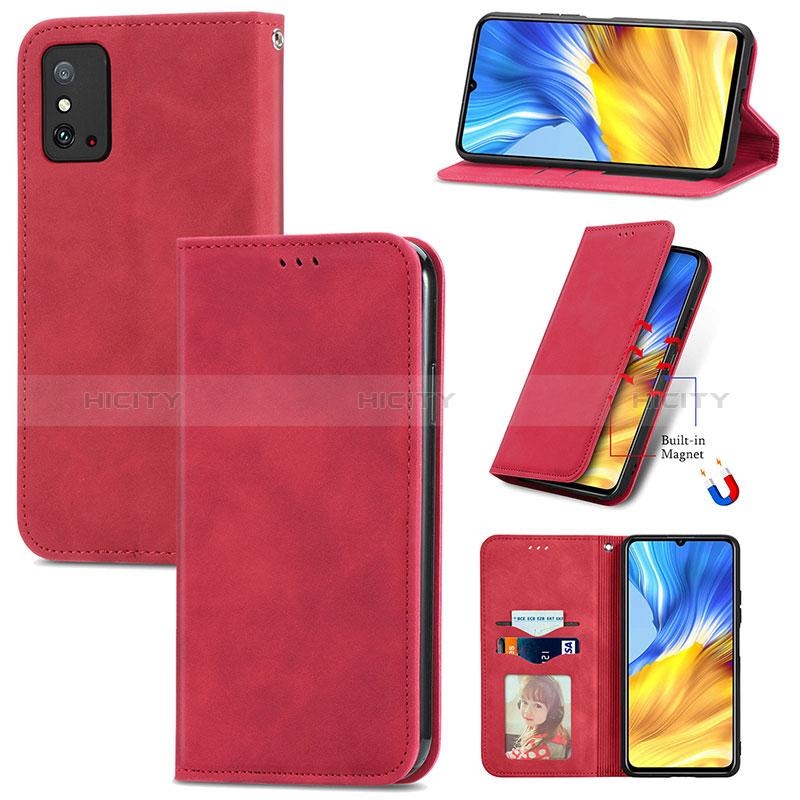 Custodia Portafoglio In Pelle Cover con Supporto S08D per Huawei Honor X10 Max 5G