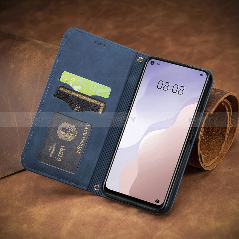 Custodia Portafoglio In Pelle Cover con Supporto S08D per Huawei Nova 7 SE 5G