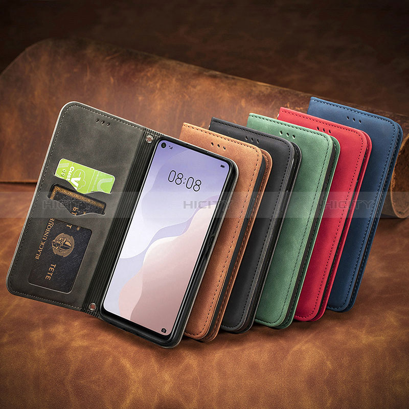 Custodia Portafoglio In Pelle Cover con Supporto S08D per Huawei P40 Lite 5G