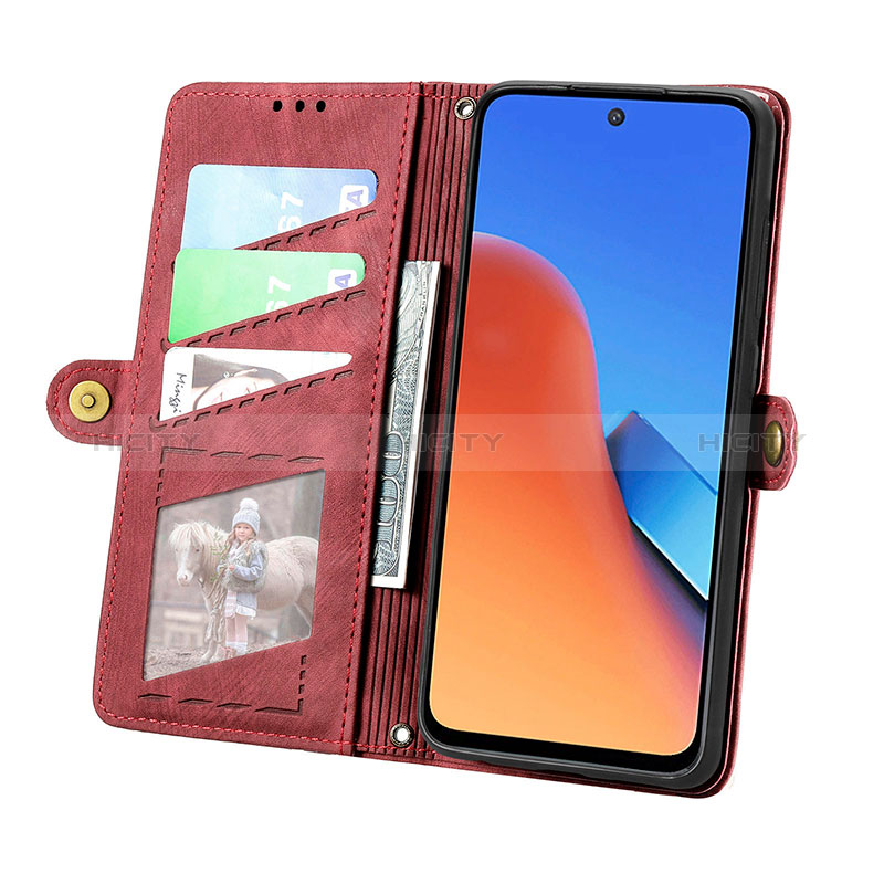Custodia Portafoglio In Pelle Cover con Supporto S08D per Xiaomi Redmi 12 4G