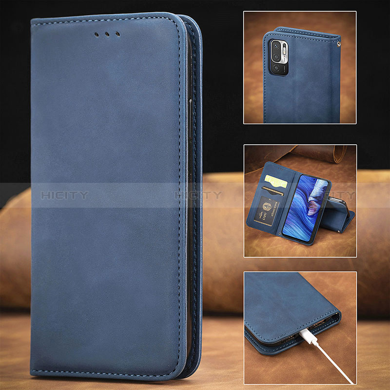 Custodia Portafoglio In Pelle Cover con Supporto S08D per Xiaomi Redmi Note 10 JE 5G