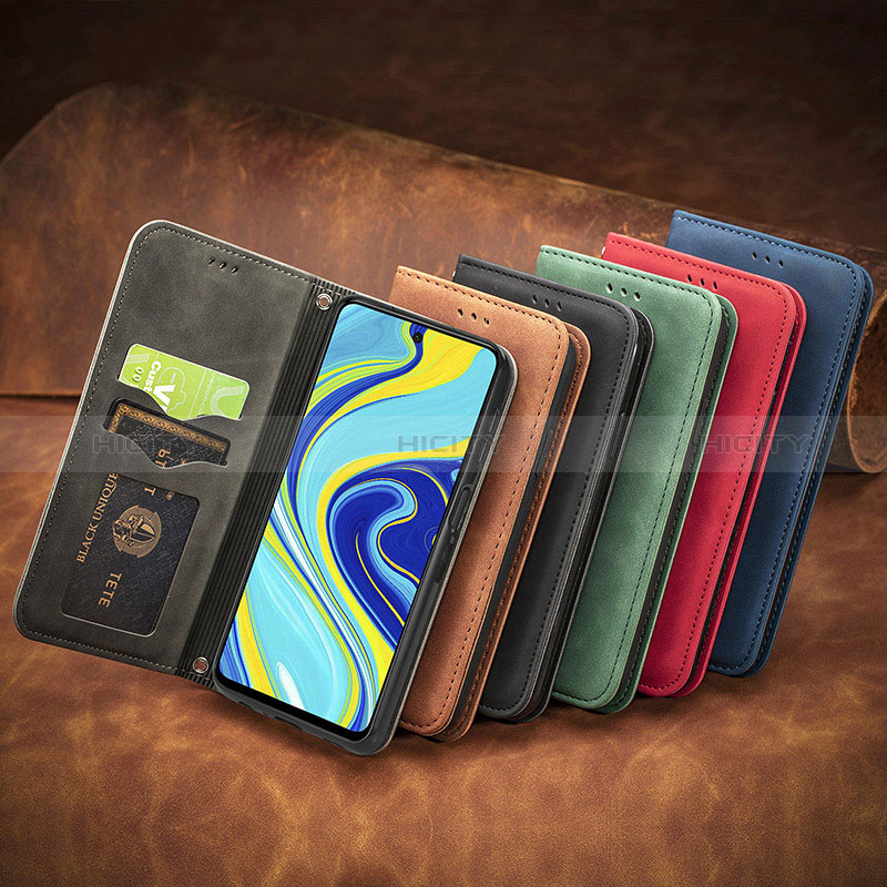 Custodia Portafoglio In Pelle Cover con Supporto S08D per Xiaomi Redmi Note 9 Pro
